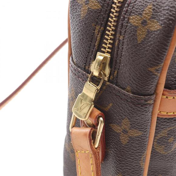 LOUIS VUITTON Brown Monogram Leather Shoulder Bag
